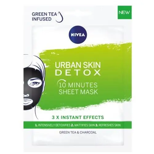 Nivea urban skin detox maska w płacie 10-minutowa detox 1szt