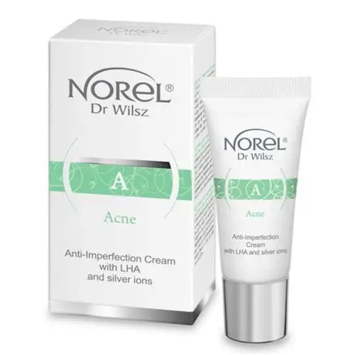 Norel (Dr Wilsz) ACNE ANTI-IMPERFECTION WITH LHA AND SILVER IONS Krem na niedoskonałości z LHA i jonami srebra (DS501)