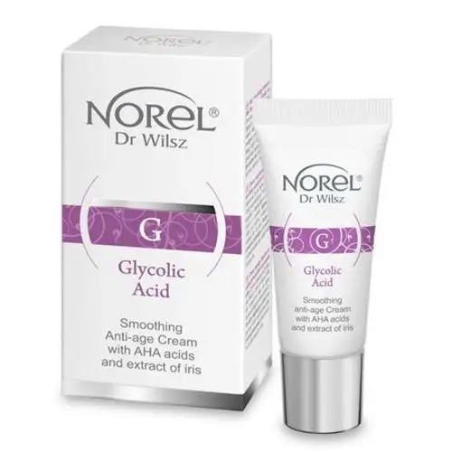 Norel (Dr Wilsz) GLYCOLIC ACID Krem wygładzający anti-age z kwasami AHA i ekstraktem z irysa (DS505)