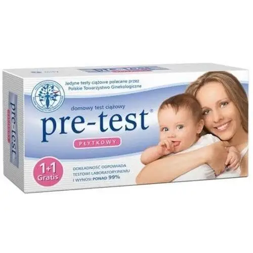 PRE-TEST test ciążowy płytkowy 1+1 GRATIS