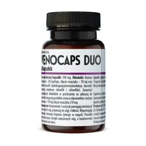 Venocaps duo x 60 kapsułek Novascon pharmaceuticals