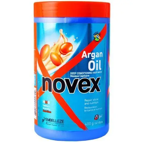 Novex argan oil mask - głęboko odżywcza maska do włosów zniszczonych 400g