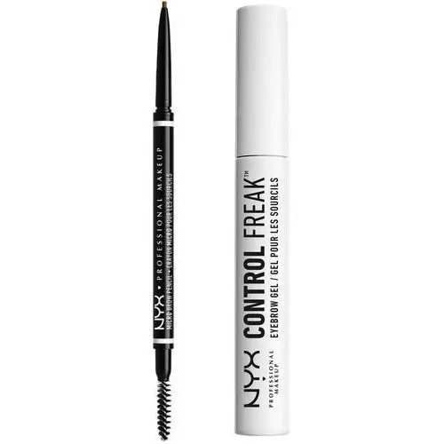 NYX Professional Make Up Micro Brow Pencil Ash Brown + Control Freak Eyebrow Gel