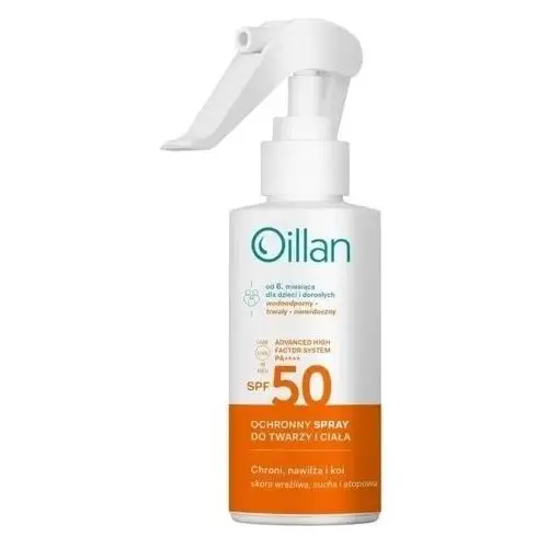 Oceanic Oillan sun dermo-spray przeciwsłoneczny do twarzy i ciała spf50+ 125ml