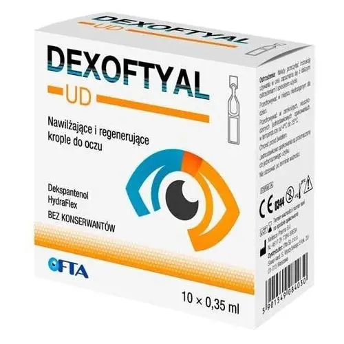 Dexoftyal ud krople do oczu 0,35ml x 10 sztuk Ofta