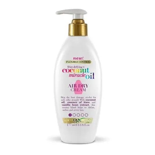 Ogx Krem do włosów suchych i zniszczonych 177 ml frizz defying + coconut miracle oil