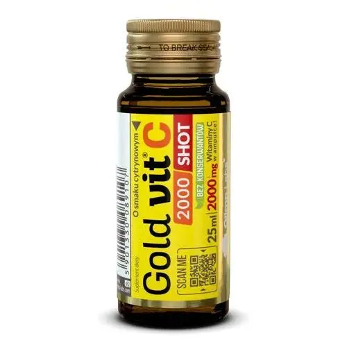 Gold-Vit C 2000 Shot Ampułka Szklana Cytrynowy Olimp