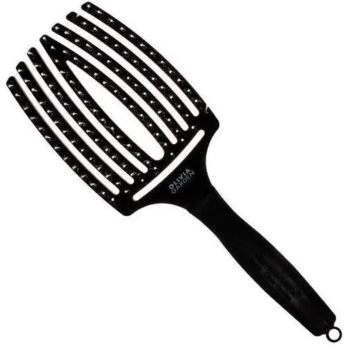 Olivia Garden Finger Brush Combo Large, szczotka do codziennej pielęgnacji, różne kolory Black