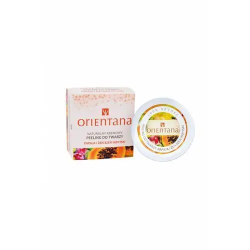 Orientana naturalny kremowy peeling do twarzy z papają i żeń-szeniem indyjskim 50 g