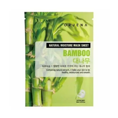 Orjena Maska w płachcie z ekstraktem z bambusa o działaniu rozświetlającym 23 ml