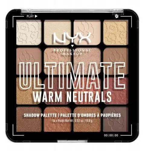 Paleta Cieni Do Powiek Nyx Pm Ultimate Shadow Palette Odcień Warm Neutrals