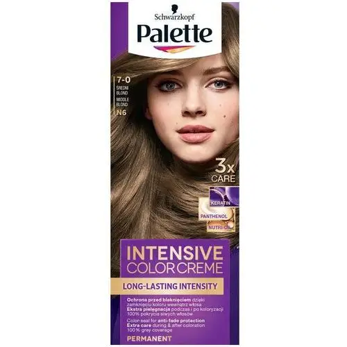 Palette Farba do włosów w kremie 7-0 (n6) średni blond