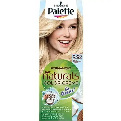 Palette Permanent Naturals Color Creme Go Blonde rozjaśniająca farba do włosów 100/ 0-00 Skandynawski Blond (P1),1