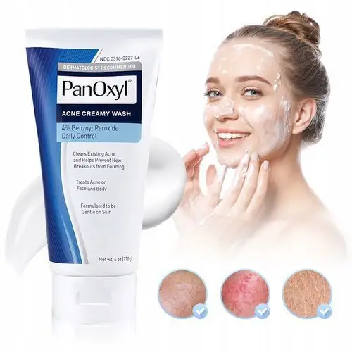 PanOxyl Acne Creamy Wash 4% 170 g pianka do mycia twarzy