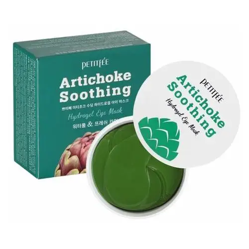 Petitfee artichoke soothing hydrogel eye mask 60 szt - płatki hydrożelowe z ekstraktem z karczocha