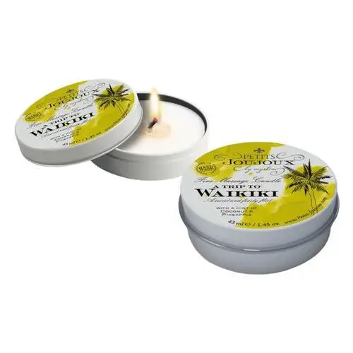 Waikiki - świeca do masażu - kokos-ananas (43ml) Petits joujoux