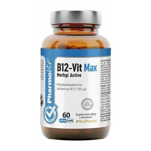 Pharmovit Suplement b12-vit max methyl active 60 kaps clean label