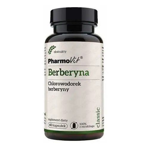 Suplement berberyna chlorowodorek berberyny 388 mg 60 kaps classic Pharmovit