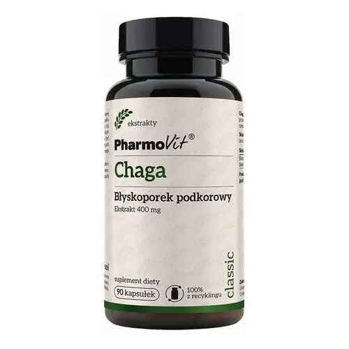 Pharmovit Suplement chaga błyskoporek podkorowy 400 mg 90 kaps classic