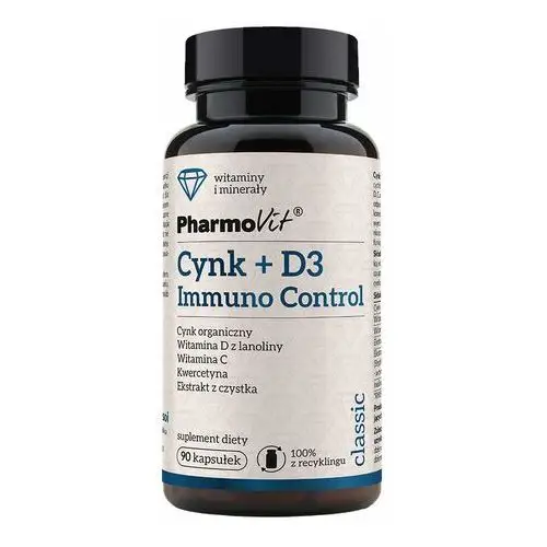 Suplement cynk+d3 immuno control 90 kaps classic Pharmovit