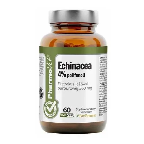 Suplement Echinacea 4% polifenoli 60 kaps PharmoVit Clean Label