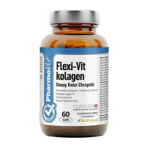 Suplement Flexi-Vit kolagen 60 kaps PharmoVit Clean Label,14