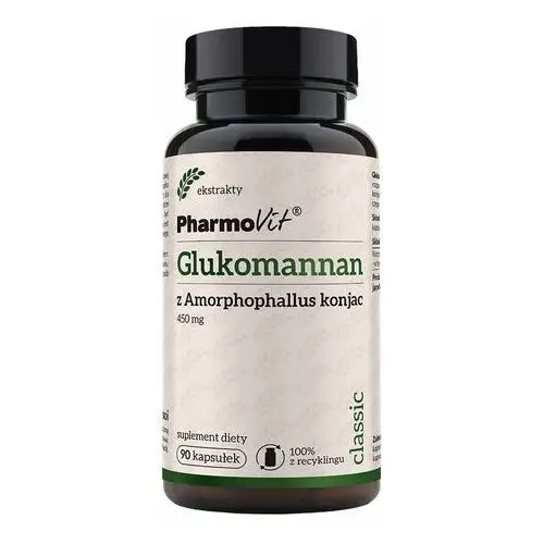 Pharmovit Suplement glukomannan z amorphophallus konjac 450 mg 90 kaps classic