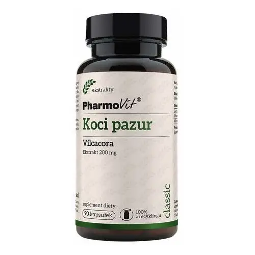 Suplement Koci pazur Vilcacora 200 mg 90 kaps PharmoVit Classic,27