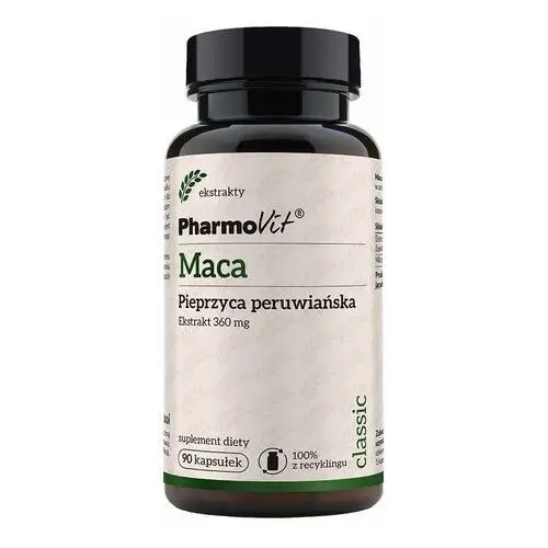 Suplement Maca Pieprzyca peruwiańska 360 mg 90 kaps PharmoVit Classic,20