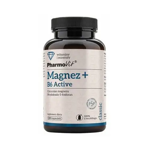 Suplement magnez + b6 active 120 kaps classic Pharmovit