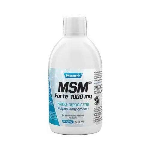 Suplement MSM™ Forte 1000 mg płyn 500 ml PharmoVit Regular,11