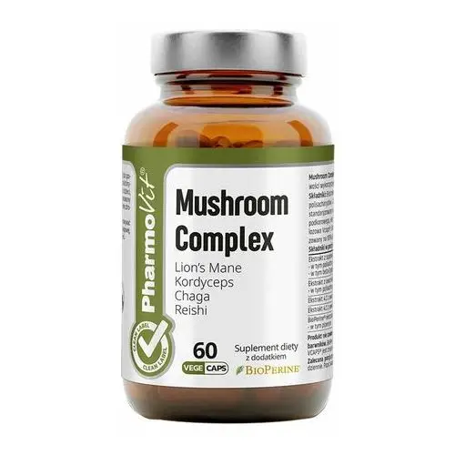Suplement Mushroom Complex 60 kaps PharmoVit Clean Label