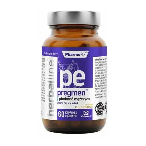 Suplement Pregmen™ płodność mężczyzn 60 kaps PharmoVit Herballine™