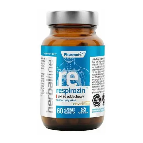 Suplement respirozin™ układ oddechowy 60 kaps herballine™ Pharmovit