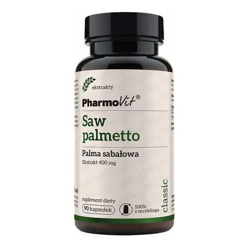 Suplement Saw palmetto Palma sabałowa 400 mg 90 kaps PharmoVit Classic