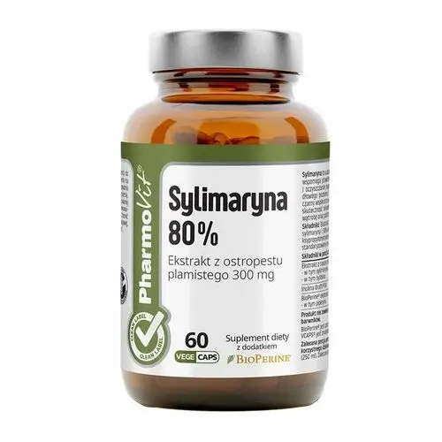 Suplement sylimaryna 80% 60 kaps clean label Pharmovit