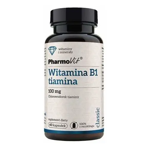 Suplement Witamina B1 tiamina 100 mg 60 kaps PharmoVit Classic,97