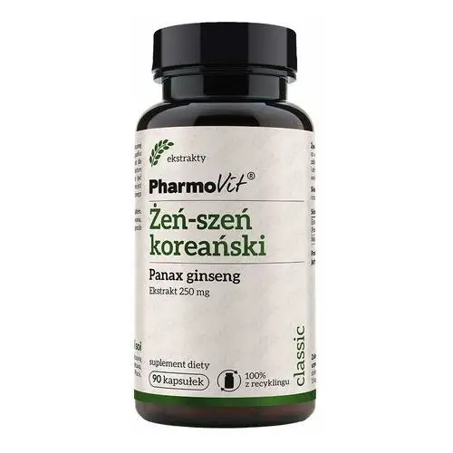 Pharmovit Suplement żeń-szeń koreański panax ginseng 250 mg 90 kaps classic