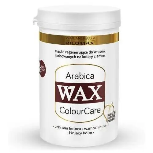 Wax arabica colourcare maska do włosów farbowanych na kolory ciemne 240ml Pilomax