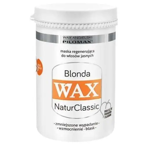 Wax naturclassic blonda maska regenerująca do włosów jasnych 480ml Pilomax