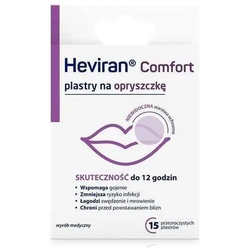 Heviran Comfort plastry na opryszczkę x 15 sztuk