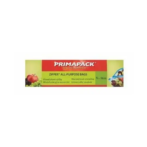 Primapack torby z zamkiem błyskawicznym 1l/15 szt