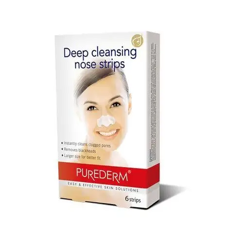 PUREDERM - Deep Cleansing Nose Strips, 6 szt. - Oczyszczające plastry na nos