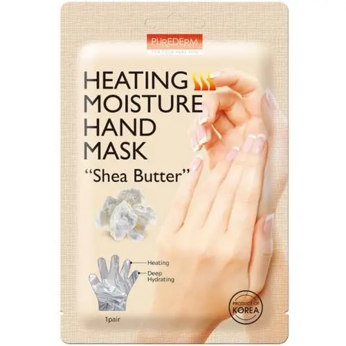 PUREDERM - Heating Moisture Hand Mask,,Shea Butter'', 30g - Rozgrzewająco – nawilżająca maseczka do dłoni