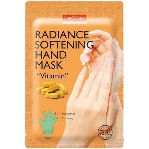 Radiance softening hand mask,,vitamin'', 30g - rozjaśniająco – zmiękczająca maseczka do dłoni z witaminami Purederm