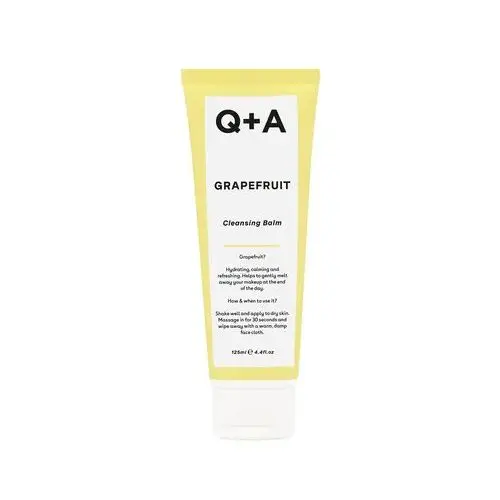 Q+a - grapefruit cleansing balm, 125ml - balsam do oczyszczania twarzy z olejkiem grejpfrutowym