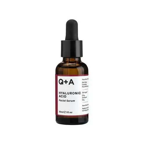 Q+a - hyaluronic acid facial serum, 30ml - nawilżające serum do twarzy z kwasem hialuronowym