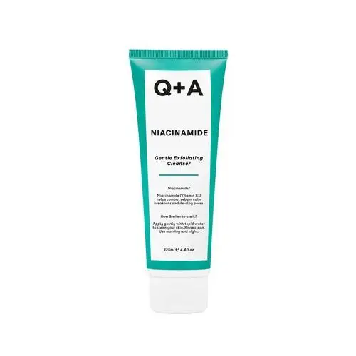 Q+A Niacinamide Gentle Exfoliating Cleanser, 125ml - złuszczający żel do oczyszczania twarzy z niacynamidem