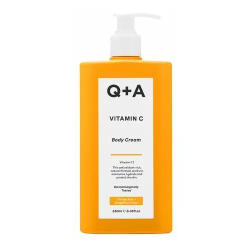 Q+A - Vitamin C Body Cream, 250ml - Antyoksydacyjny balsam do ciała z witaminą C