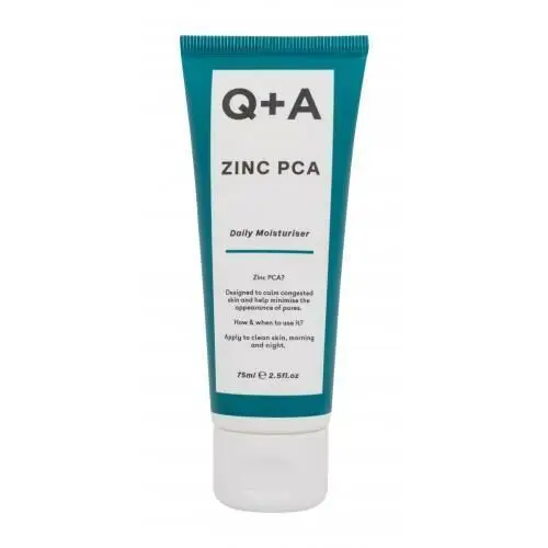 Q+a zinc pca daily moisturiser krem do twarzy na dzień 75 ml dla kobiet